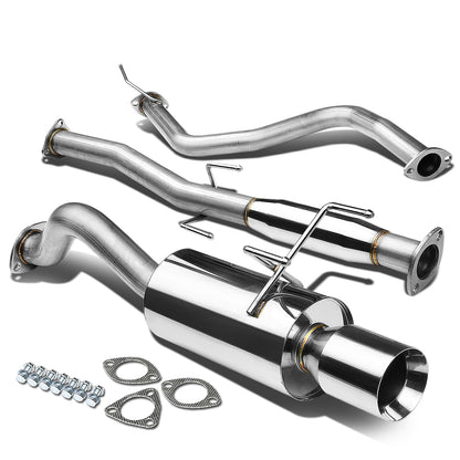 TUBERIA CATBACK CATBACK - 96-00 HONDA CIVIC 3-DOOR - SINGLE ROLLED TIP - STAINLESS STEEL