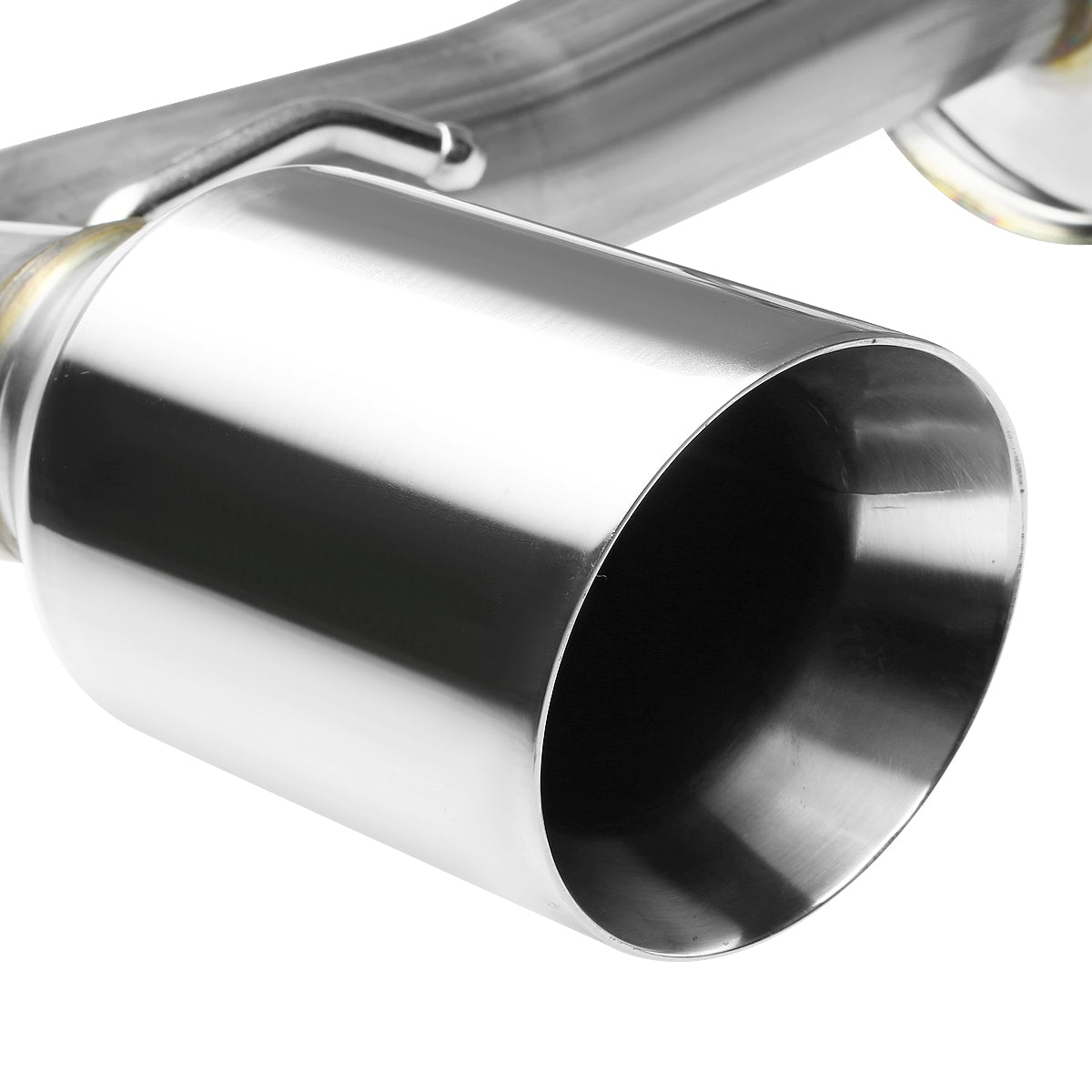 TUBERIA CATBACK CATBACK - 88-91 HONDA CRX- SINGLE ROLLED TIP - STAINLESS STEEL