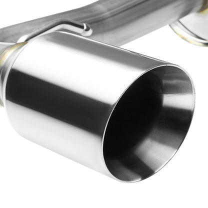 TUBERIA CATBACK CATBACK - 88-91 HONDA CRX- SINGLE ROLLED TIP - STAINLESS STEEL