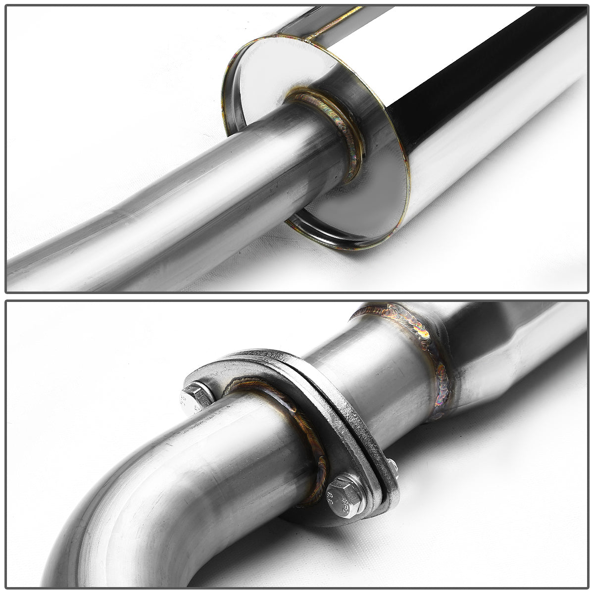 TUBERIA CATBACK CATBACK - 88-91 HONDA CRX- SINGLE ROLLED TIP - STAINLESS STEEL