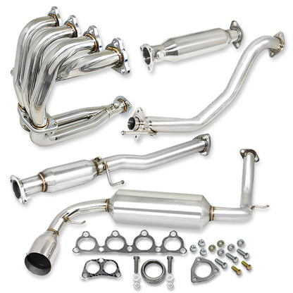 TUBERIA CATBACK CATBACK - 88-91 HONDA CRX - COMBO - SINGLE TIP - STAINLESS STEEL