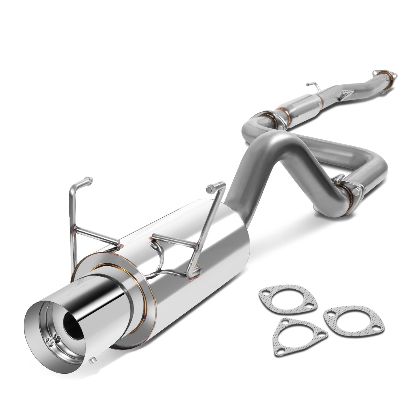 TUBERIA CATBACK CATBACK - 93-97 HONDA DEL SOL - SINGLE TIP - STAINLESS STEEL