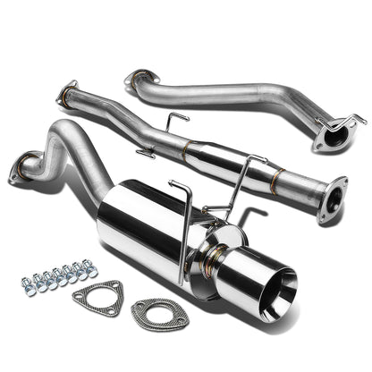 TUBERIA CATBACK CATBACK - 93-97 HONDA DEL SOL - SINGLE ROLLED TIP - STAINLESS STEEL
