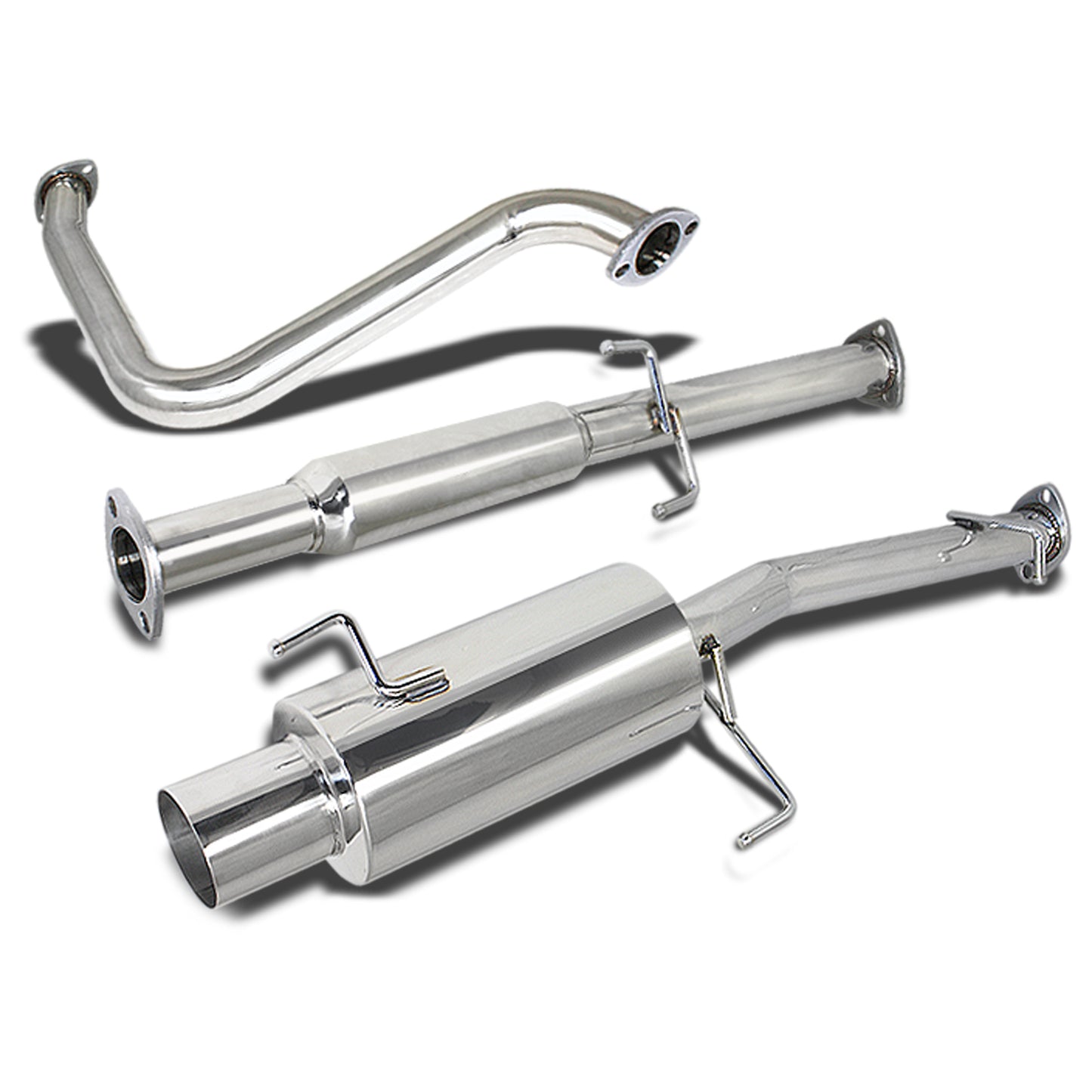 TUBERIA CATBACK CATBACK - 92-96 HONDA PRELUDE - SINGLE TIP - STAINLESS STEEL