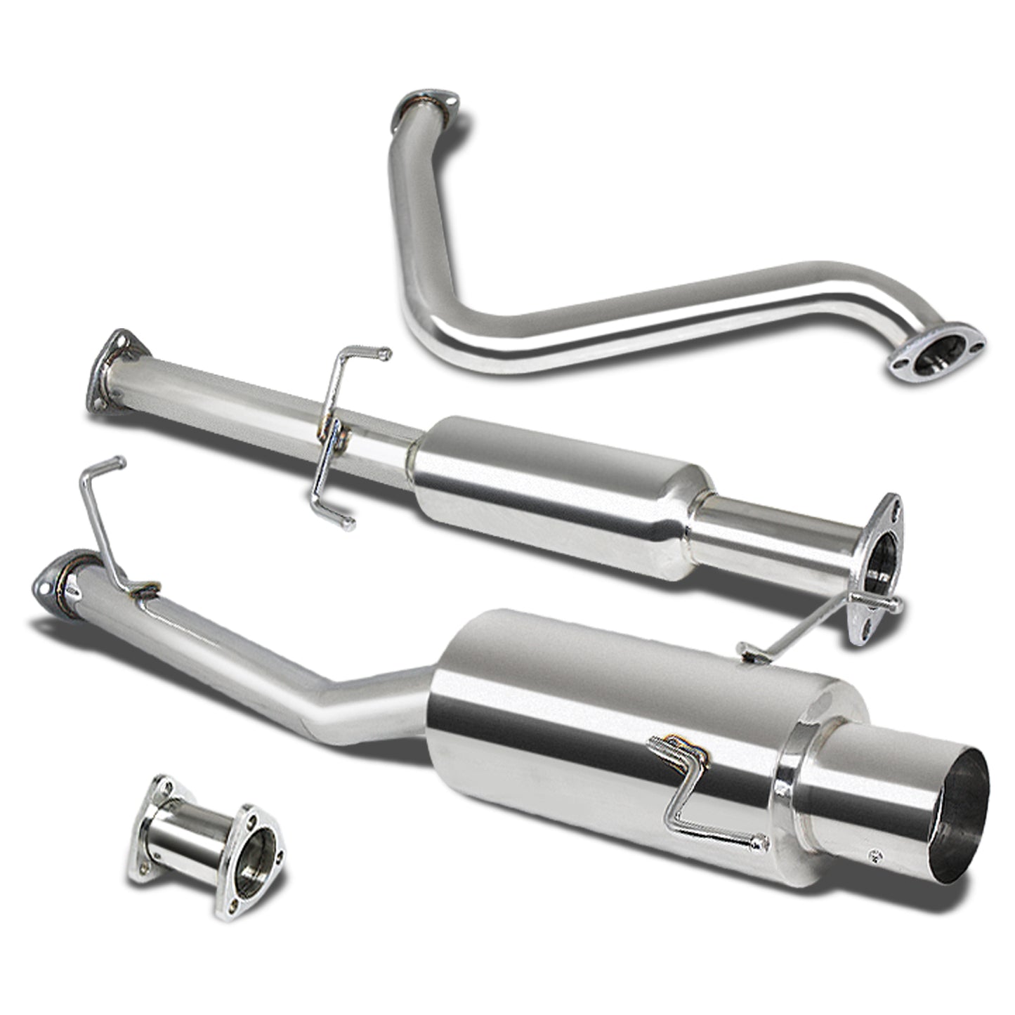 TUBERIA CATBACK CATBACK - 97-01 HONDA PRELUDE - SINGLE TIP - STAINLESS STEEL