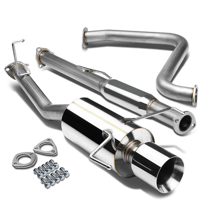 TUBERIA CATBACK CATBACK - 97-01 HONDA PRELUDE - SINGLE ROLLED TIP - STAINLESS STEEL