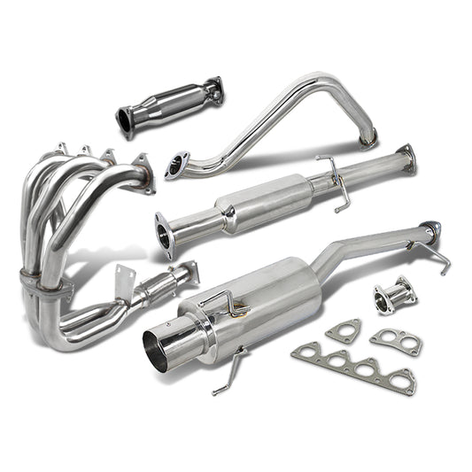 TUBERIA CATBACK CATBACK - 97-01 HONDA PRELUDE - COMBO - SINGLE TIP - STAINLESS STEEL