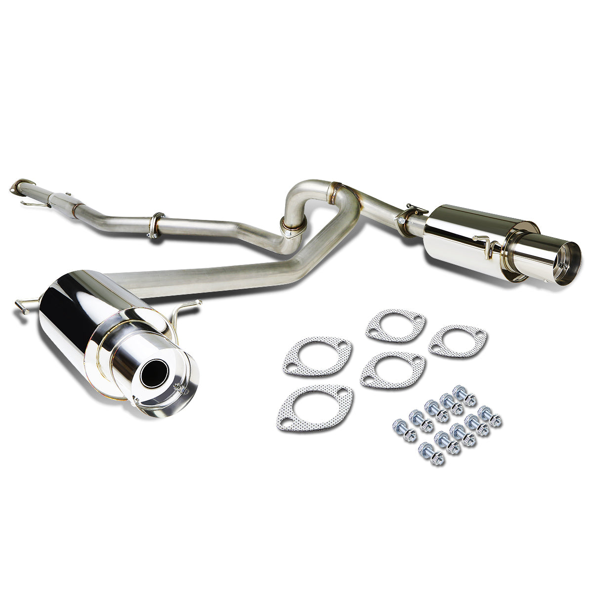 TUBERIA CATBACK CATBACK - 03-08 HYUNDAI TIBURON 2.0L - SINGLE TIP - STAINLESS STEEL