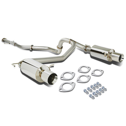 TUBERIA CATBACK CATBACK - 03-08 HYUNDAI TIBURON 2.0L - SINGLE ROLLED TIP - STAINLESS STEEL