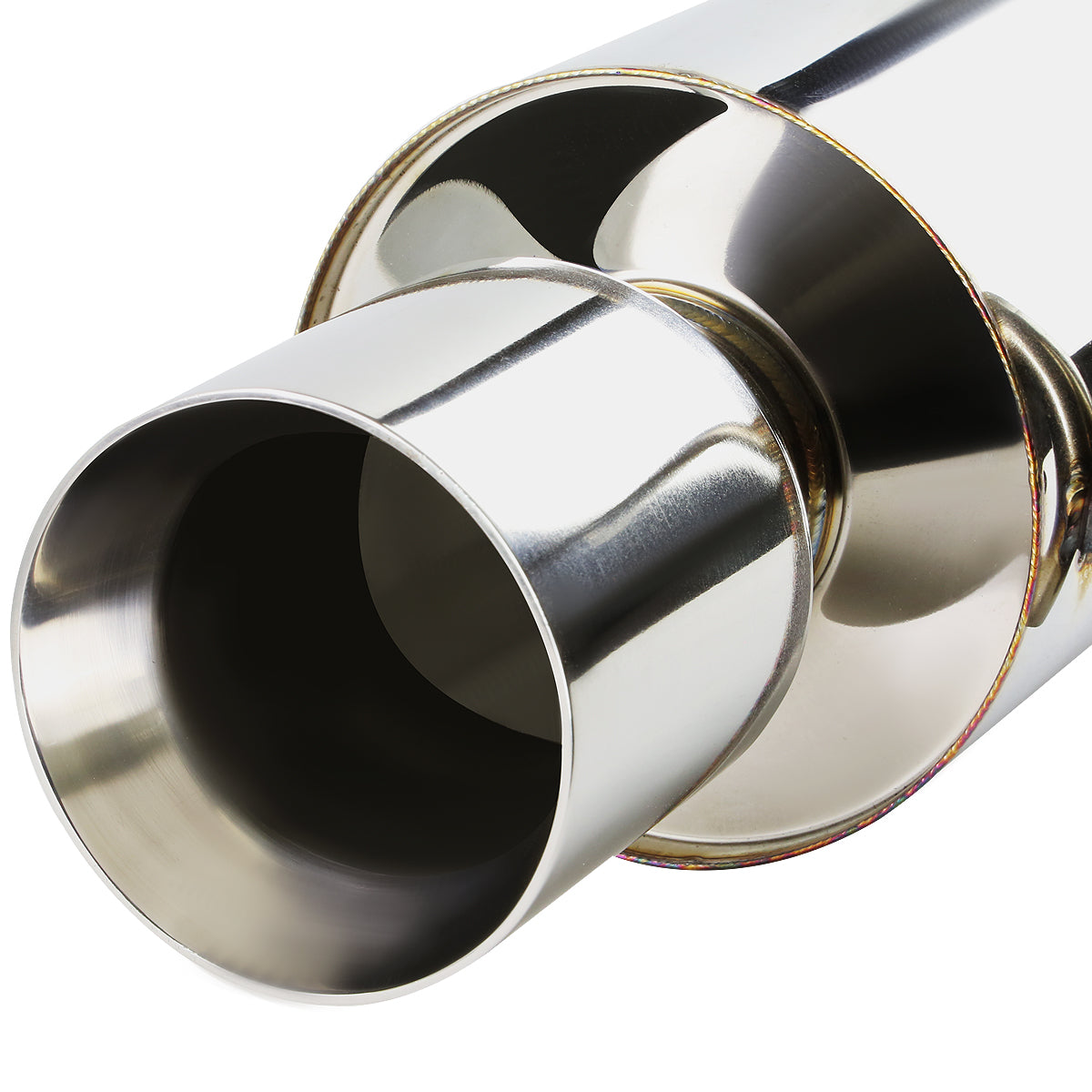 TUBERIA CATBACK CATBACK - 03-08 HYUNDAI TIBURON 2.0L - SINGLE ROLLED TIP - STAINLESS STEEL