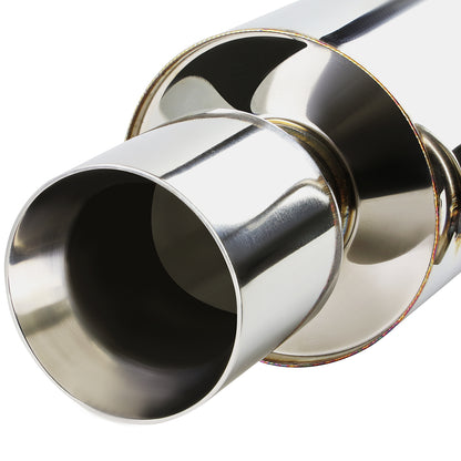 TUBERIA CATBACK CATBACK - 03-08 HYUNDAI TIBURON 2.0L - SINGLE ROLLED TIP - STAINLESS STEEL