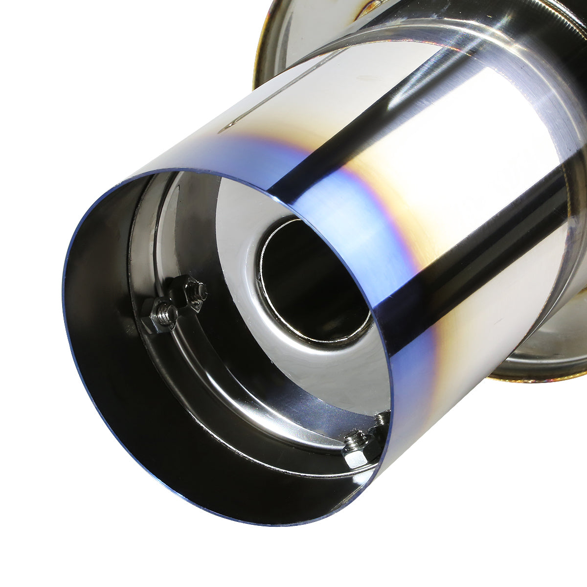 TUBERIA CATBACK CATBACK - 03-06 HYUNDAI TIBURON V6 - DUAL BURNT TIP - STAINLESS STEEL