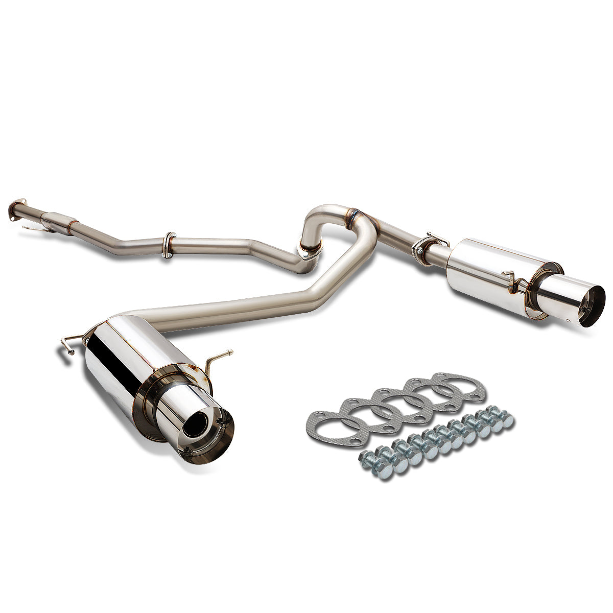 TUBERIA CATBACK CATBACK - 07-08 HYUNDAI TIBURON GT/GTP/SE 2.7 V6 - SINGLE TIP - STAINLESS STEEL
