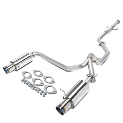 TUBERIA CATBACK CATBACK - 07-08 HYUNDAI TIBURON GT/GTP/SE 2.7 V6 - BURNT TIP - STAINLESS STEEL