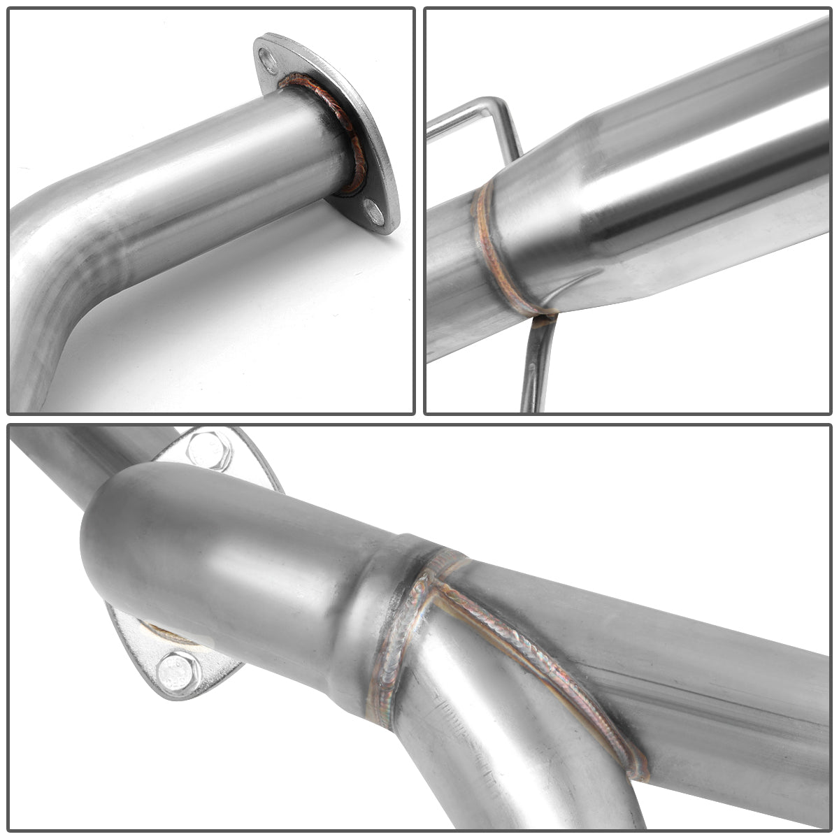 TUBERIA CATBACK CATBACK - 07-08 HYUNDAI TIBURON GT/GTP/SE 2.7 V6 - BURNT TIP - STAINLESS STEEL