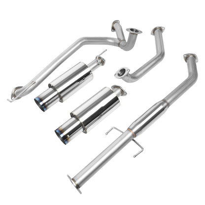 TUBERIA CATBACK CATBACK - 07-08 HYUNDAI TIBURON GT/GTP/SE 2.7 V6 - BURNT TIP - STAINLESS STEEL