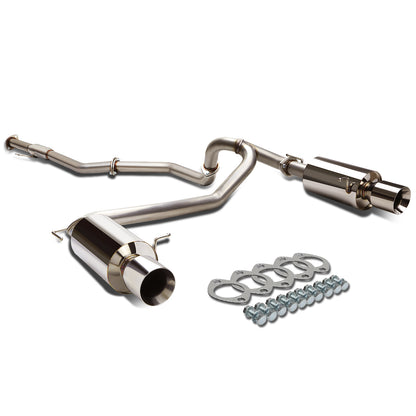 TUBERIA CATBACK CATBACK - 07-08 HYUNDAI TIBURON GT/GTP/SE 2.7 V6 - SINGLE ROLLED TIP - STAINLESS STEEL
