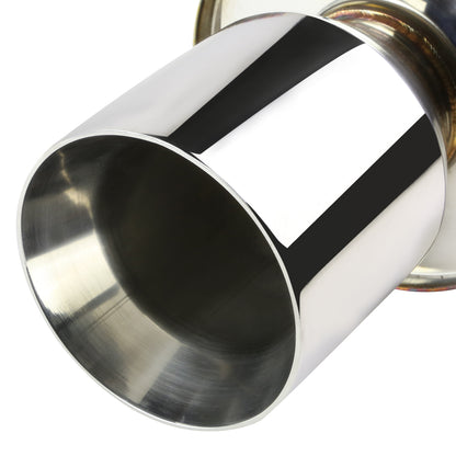 TUBERIA CATBACK CATBACK - 07-08 HYUNDAI TIBURON GT/GTP/SE 2.7 V6 - SINGLE ROLLED TIP - STAINLESS STEEL