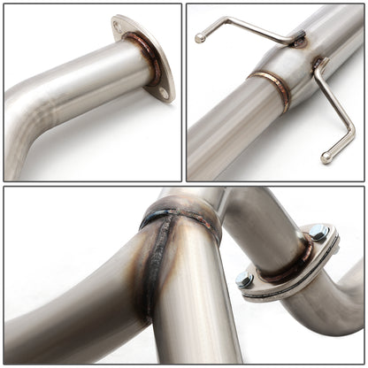 TUBERIA CATBACK CATBACK - 07-08 HYUNDAI TIBURON GT/GTP/SE 2.7 V6 - SINGLE ROLLED TIP - STAINLESS STEEL