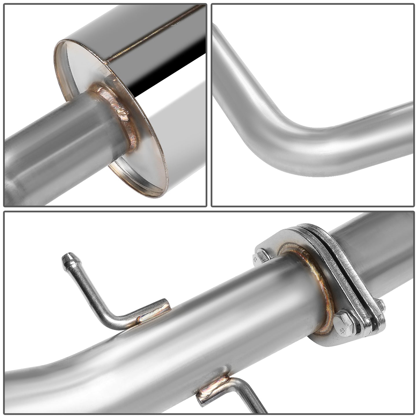 TUBERIA CATBACK CATBACK - 01-05 LEXUS IS300 - SINGLE BURNT TIP - STAINLESS STEEL