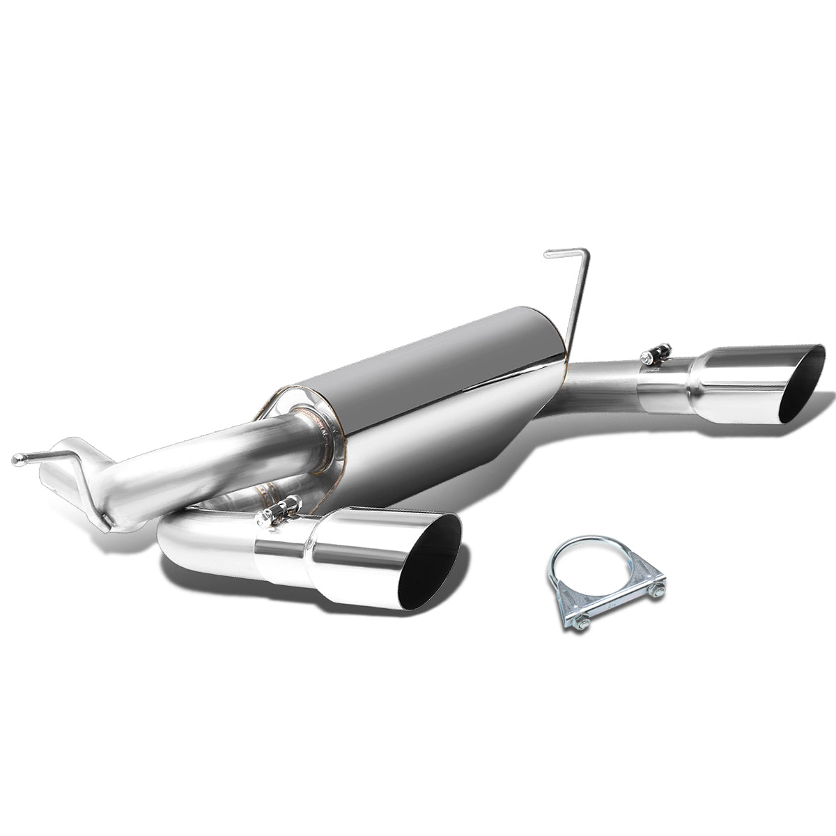 TUBERIA CATBACK CATBACK - 07-17 JEEP WRANGLER - DUAL SINGLE TIP - STAINLESS STEEL