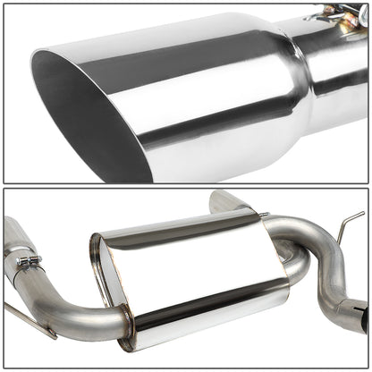 TUBERIA CATBACK CATBACK - 07-17 JEEP WRANGLER - DUAL SINGLE TIP - STAINLESS STEEL