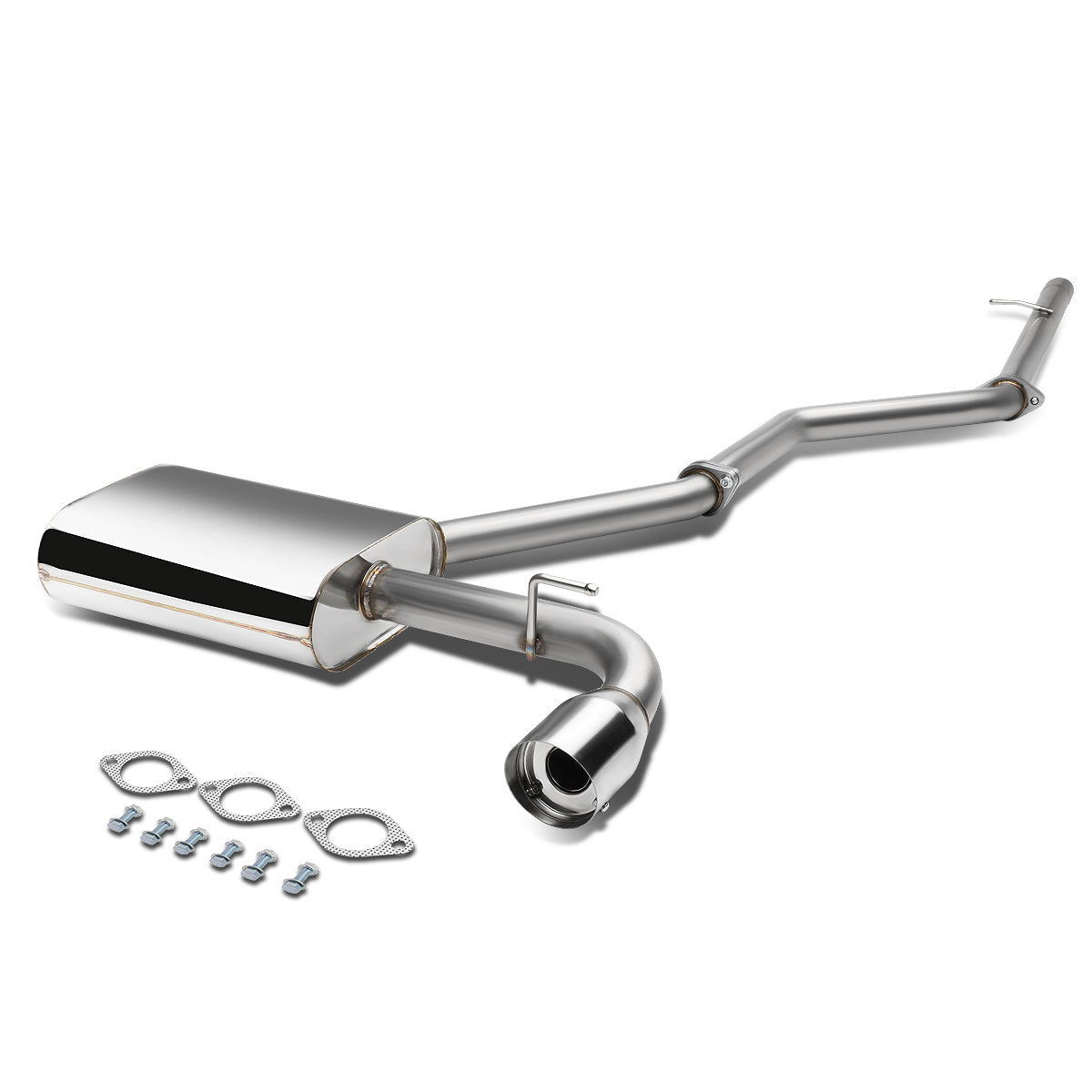 TUBERIA CATBACK CATBACK - 07-13 JEEP PATRIOT 2.4L - SINGLE TIP - STAINLESS STEEL