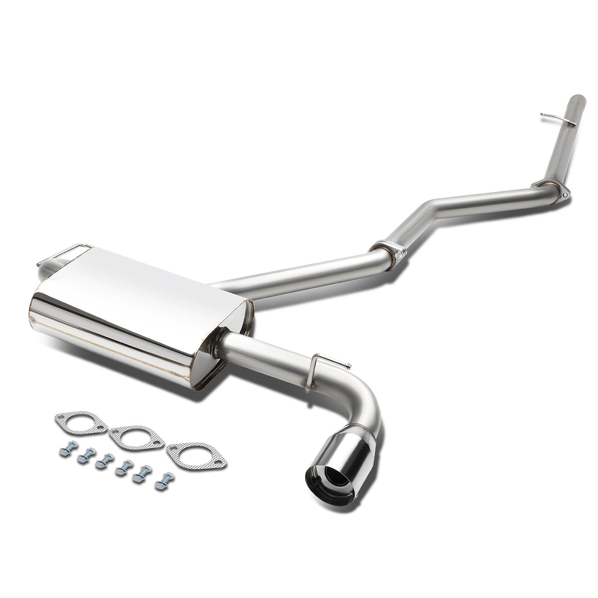 TUBERIA CATBACK CATBACK - 07-13 JEEP PATRIOT 2.4L - SINGLE TIP - STAINLESS STEEL