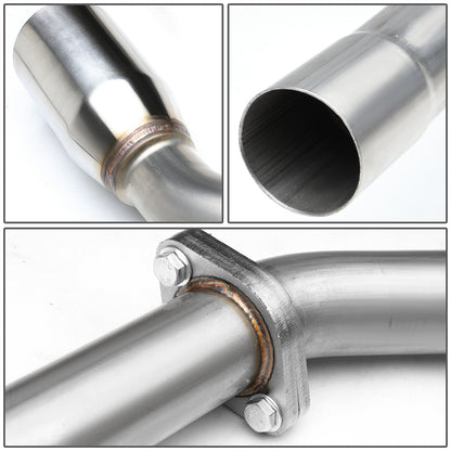 TUBERIA CATBACK CATBACK - 07-13 JEEP PATRIOT 2.4L - SINGLE TIP - STAINLESS STEEL