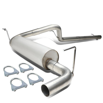 TUBERIA CATBACK CATBACK - 07-11 JEEP WRANGLER 2DR 3.8L - SINGLE TIP - STAINLESS STEEL