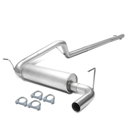 TUBERIA CATBACK CATBACK - 07-11 JEEP WRANGLER 4DR 3.8L - SINGLE TIP - STAINLESS STEEL