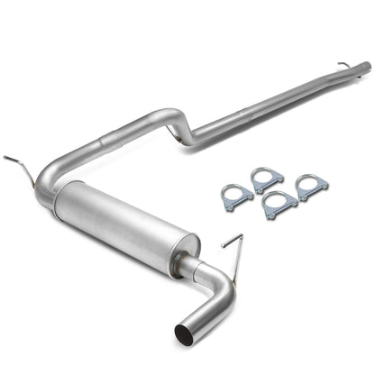 TUBERIA CATBACK CATBACK - 07-11 JEEP WRANGLER 4DR 3.8L - SINGLE TIP - STAINLESS STEEL