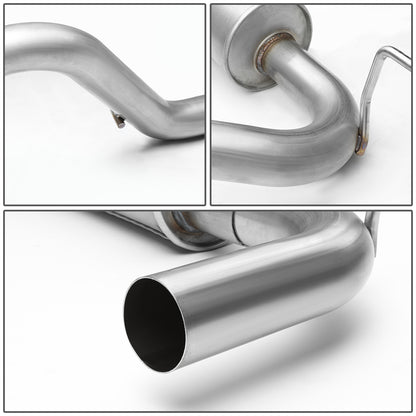 TUBERIA CATBACK CATBACK - 07-11 JEEP WRANGLER 4DR 3.8L - SINGLE TIP - STAINLESS STEEL
