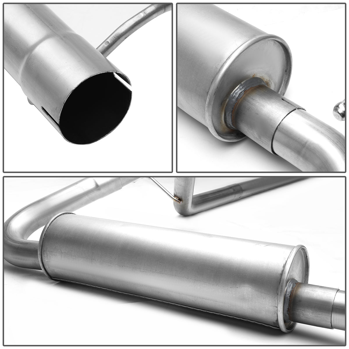 TUBERIA CATBACK CATBACK - 07-11 JEEP WRANGLER 4DR 3.8L - SINGLE TIP - STAINLESS STEEL