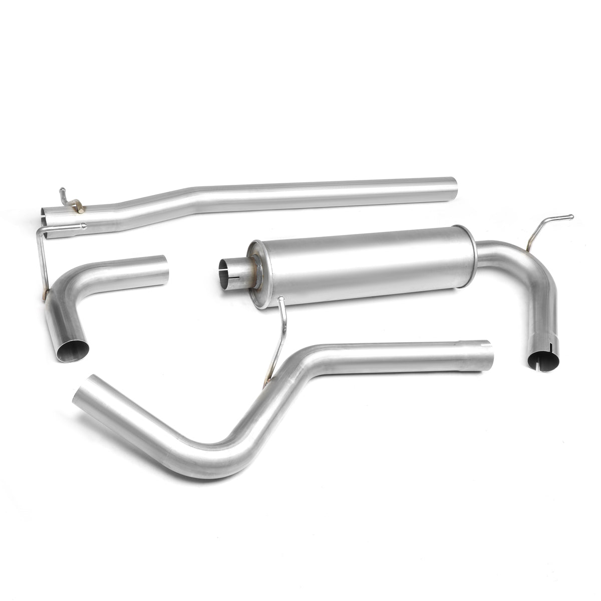 TUBERIA CATBACK CATBACK - 07-11 JEEP WRANGLER 4DR 3.8L - SINGLE TIP - STAINLESS STEEL