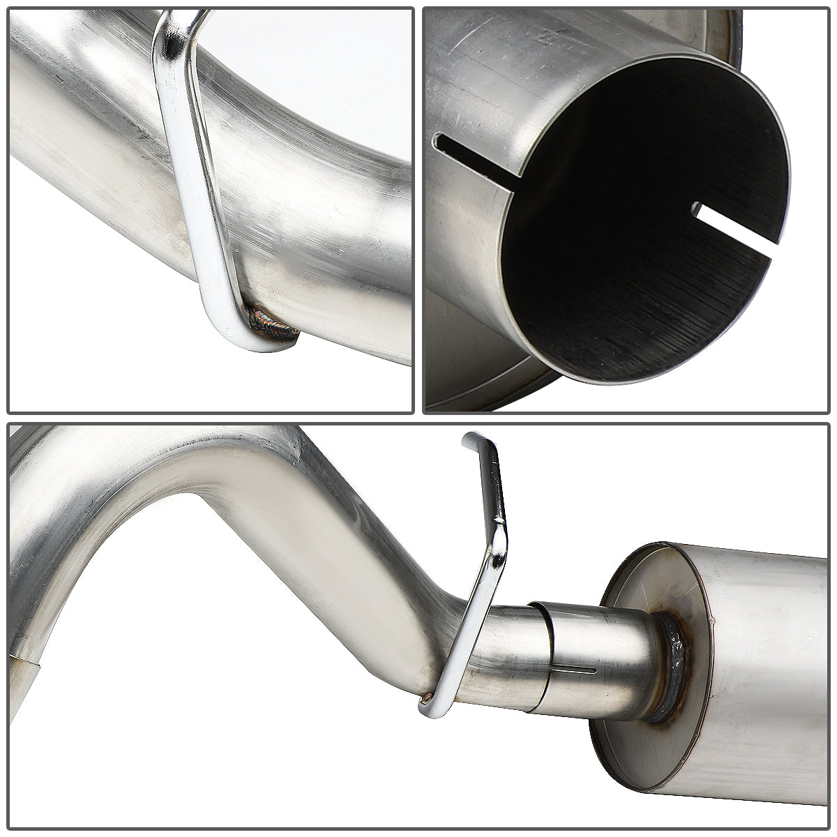 TUBERIA CATBACK CATBACK - 86-01 JEEP CHEROKEE 2.5L, 4.0L - SINGLE - STAINLESS STEEL