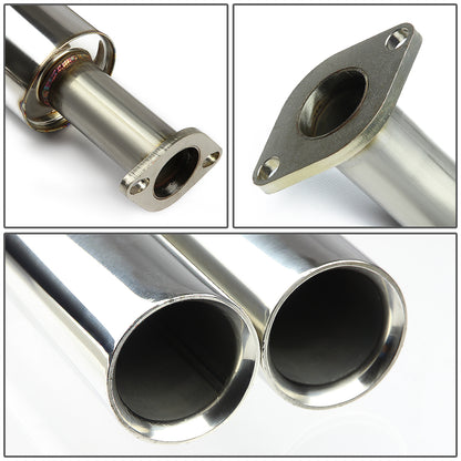 TUBERIA CATBACK CATBACK - 06-11 KIA RIO - DUAL ROLLED TIP - STAINLESS STEEL