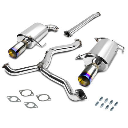 TUBERIA CATBACK CATBACK - 05-09 SUBARU LEGACY 2.5L - DUAL BURNT TIP - STAINLESS STEEL