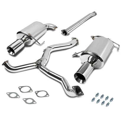 TUBERIA CATBACK CATBACK - 05-09 SUBARU LEGACY 2.5L - DUAL ROLLED TIP - STAINLESS STEEL
