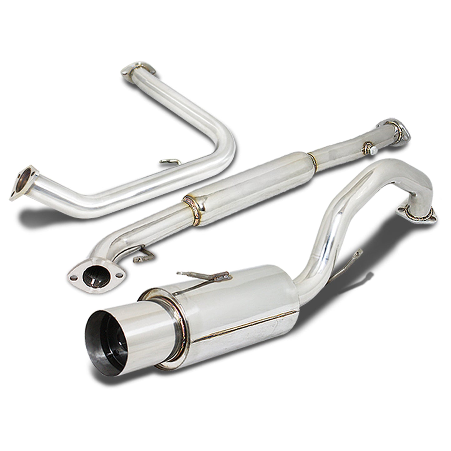TUBERIA CATBACK CATBACK - 00-05 MITSUBISHI ECLIPSE 4CYL - SINGLE TIP - STAINLESS STEEL