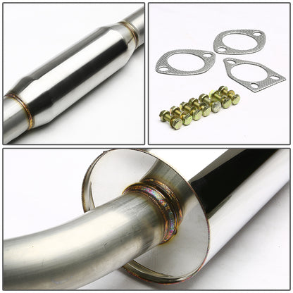 TUBERIA CATBACK CATBACK - 00-05 MITSUBISHI ECLIPSE 4CYL - SINGLE ROLLED TIP - STAINLESS STEEL