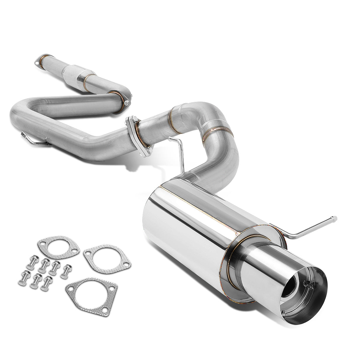 TUBERIA CATBACK CATBACK - 00-05 MITSUBISHI ECLIPSE V6 - SINGLE TIP - STAINLESS STEEL