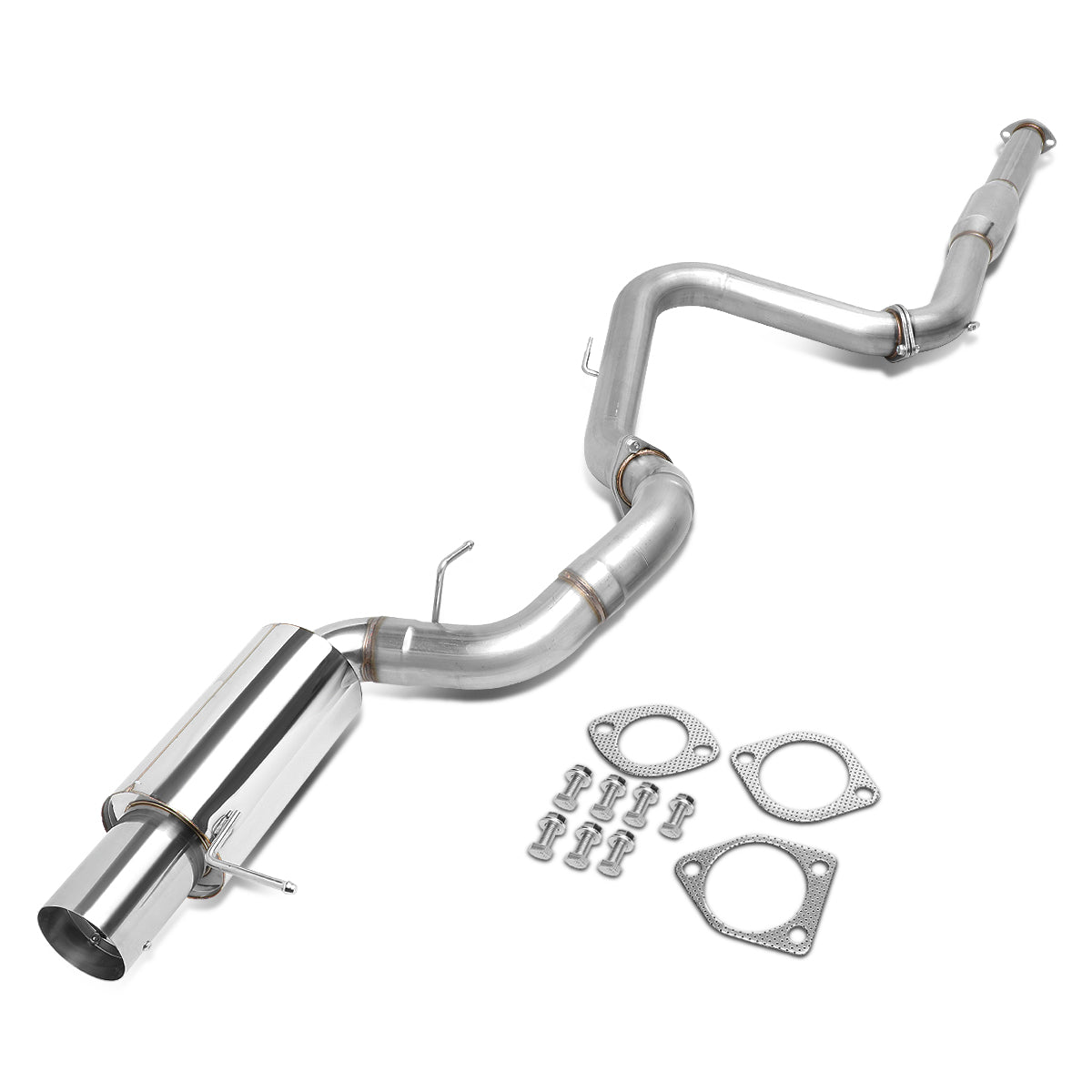 TUBERIA CATBACK CATBACK - 00-05 MITSUBISHI ECLIPSE V6 - SINGLE TIP - STAINLESS STEEL