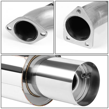 TUBERIA CATBACK CATBACK - 00-05 MITSUBISHI ECLIPSE V6 - SINGLE TIP - STAINLESS STEEL