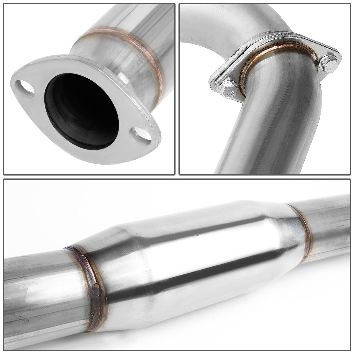 TUBERIA CATBACK CATBACK - 00-05 MITSUBISHI ECLIPSE V6 - SINGLE TIP - STAINLESS STEEL