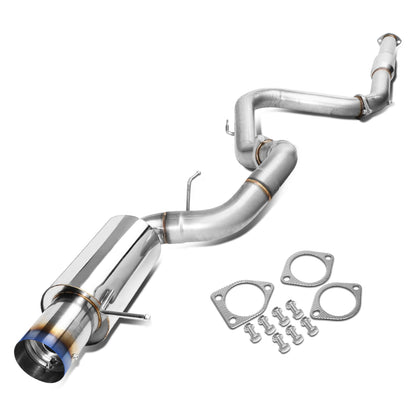TUBERIA CATBACK CATBACK - 00-05 MITSUBISHI ECLIPSE V6 - SINGLE BURNT TIP - STAINLESS STEEL