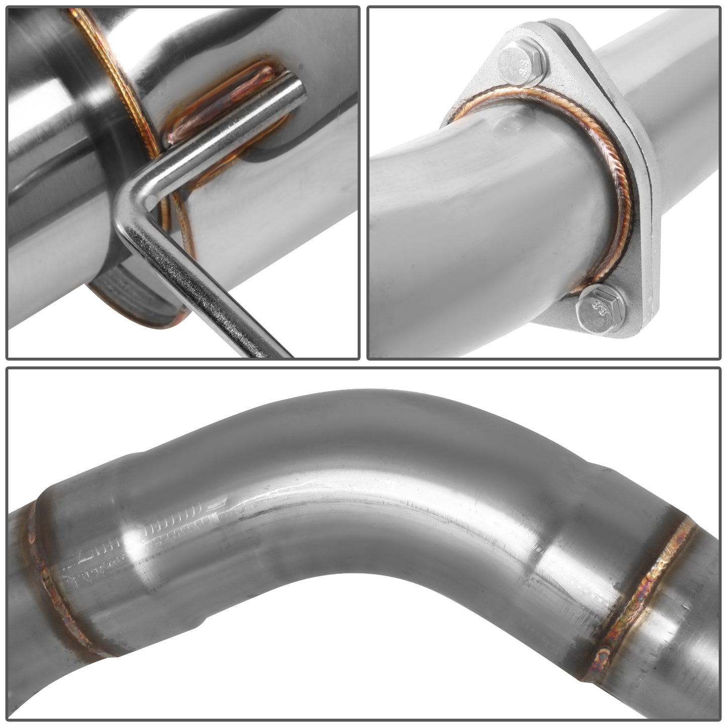 TUBERIA CATBACK CATBACK - 00-05 MITSUBISHI ECLIPSE V6 - SINGLE BURNT TIP - STAINLESS STEEL