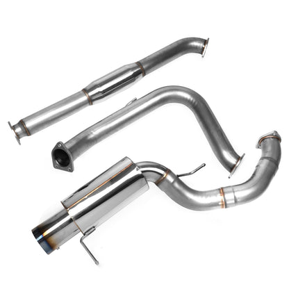 TUBERIA CATBACK CATBACK - 00-05 MITSUBISHI ECLIPSE V6 - SINGLE BURNT TIP - STAINLESS STEEL