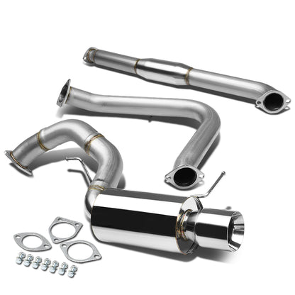 TUBERIA CATBACK CATBACK - 00-05 MITSUBISHI ECLIPSE V6 - SINGLE ROLLED TIP - STAINLESS STEEL