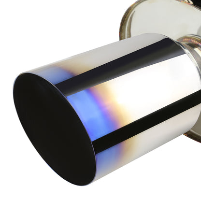 TUBERIA CATBACK CATBACK - 06-12 MITSUBISHI ECLIPSE 4CYL - SINGLE BURNT TIP - STAINLESS STEEL